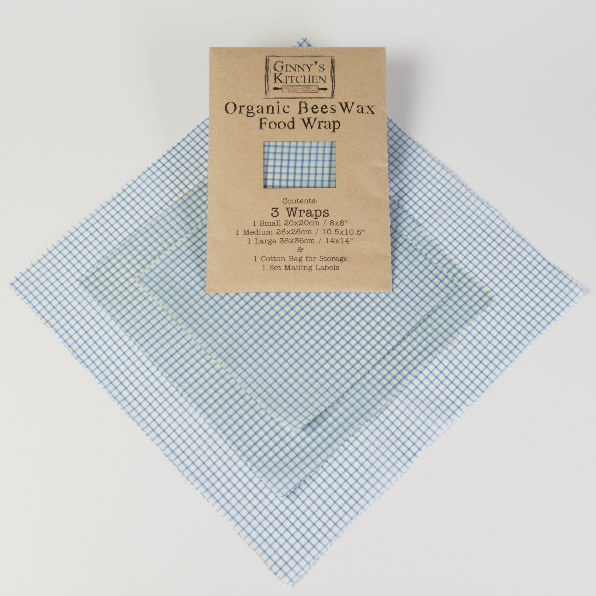 thumbnail image 2 of 9 Pack Beeswax Food Wraps - Organic Biodegradable Zero Waste Sustainable Plastic Free Food Storage - Eco Friendly Reusable Wraps Cheese Sandwich Paper Wraps 2 of 14